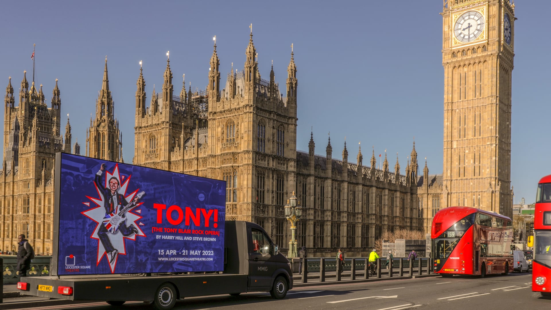 Digivan in front of Big Ben landmark